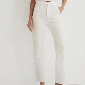 Madewell Two-Tone White Jeans size 26
